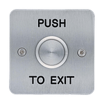 Exit Device: Push Button – 25mm, s/steel